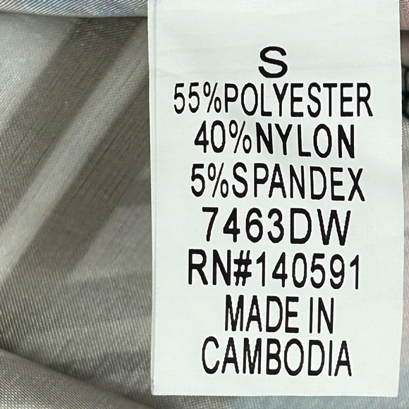 CQ BY CQ Mixed Media Floral Geo Dress with puff sleeves shoulder bows size Small - Picture 3 of 10